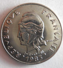 1983 TAHITI 10 FRANCS -