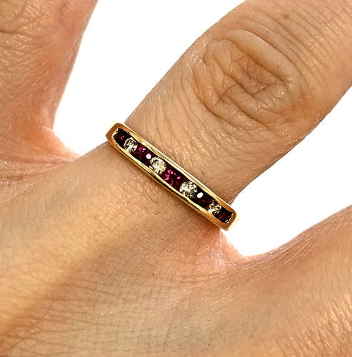 Karat gold diamant rubin - 14, &