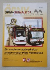 Broschüre ÖPNV-Signale Juli 2001: Ausbau Straßenbahn Erfurt Europaplatz