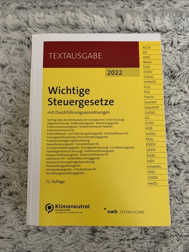 Wichtige steuergesetze mit - steuergesetze:,