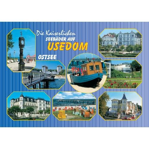 Insel usedom postkarte - insel,