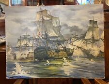 Öl auf Karton Gemälde mit