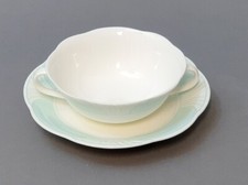 Villeroy & Boch Mettlach Delta Suppentasse mit Untertasse Gedeck V&B