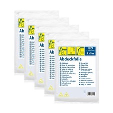 5x Abdeckfolie 4x5m Malerplane