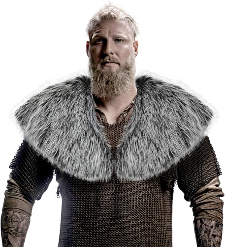 Viking kunstfell kragen - kunstfell,