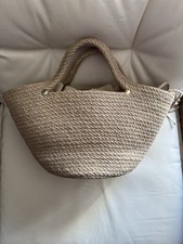 Kleine Korbtasche Natur Neu