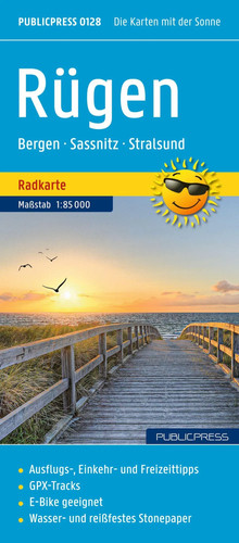 Rügen radkarte 85 000 - rügen,,
