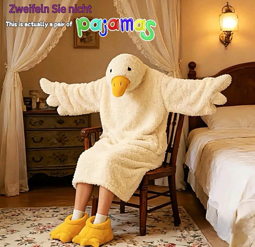 Unisex enten kostüm pyjama - unisex,
