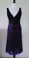 Just Cavalli Kleid Gr. 38 schwarz/lila Paillettenkleid Glitzersteine