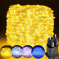 LED Lichterkette Außen mit 8 Modi 50M 100M Lichtschlauch Wasserdicht Weihnachts