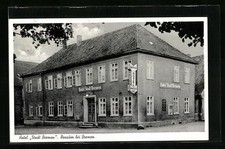 Bassum bei Bremen, Hotel Stadt Bremen, Ansichtskarte 1954 