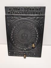 Ewiger Kalendar Messing Eisen Sonne Motiv, 50er Jahre Antike Vintage 