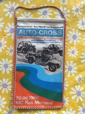 Kali Merkers Alte Warte Wimpel DDR Meisterschaft 1982 Auto Cross Gumpelstadt