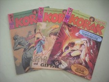 3x KORAK - TARZANS SOHN  Nr. 81,83,94  ~ Schlechter Zstnd ~ Williams Vlg 70er J.