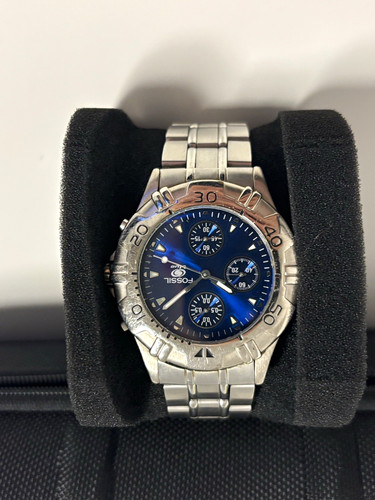 Fossil blue quarz armbanduhr - fossil,