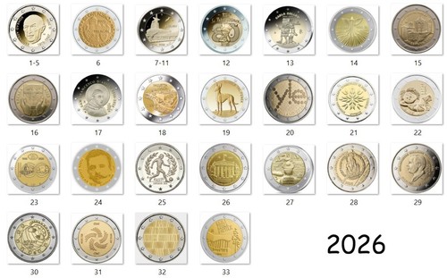 Euro 2026 gedenkmünze - 2026,