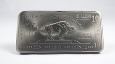 Titanium American Buffalo 10 oz 999 Titan Titanbarren Barren