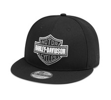 Harley-Davidson Tonal Logo 9FIFTY Black Cap Schirmmütze Schwarz Einheitsgröße