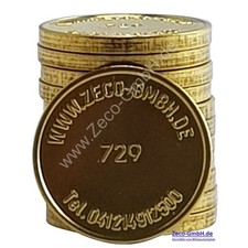 100 x Wertmarke WM-8, Zeco729 kompatibel mit Miele 11729, APCL051 Waschmünze