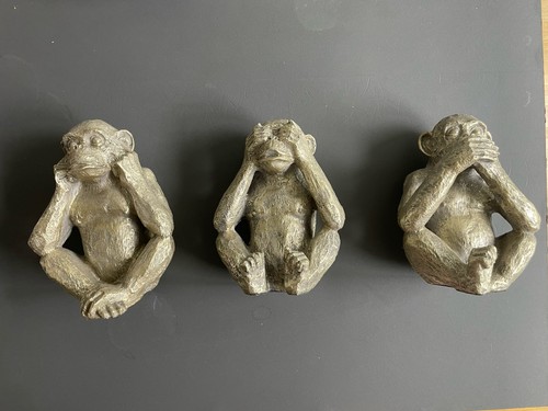 Weise affen dekofigur set - dekofigur,