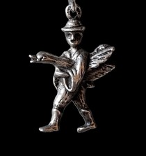 Anhänger Silber 925 Figur 3D Hans im Glück 30x19x7mm 5,5g Sammlerstück vintage