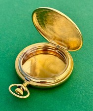 GEHÄUSE ETA UNITAS 6497 / 6498 UHRWERK TASCHENUHR GOLD ANTIK SPRUNGDECKEL SWISS