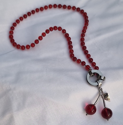 Leonardo rote glas - rote, glas-perlenkette