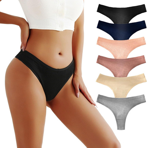 6er pack damen baumwoll string - pack,