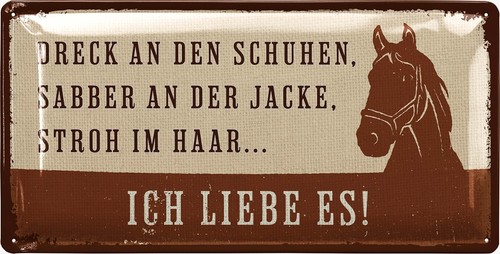 Retro blechschild pferde - retro,