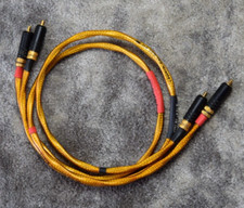 LAURIN GOLD CAL 0.38 AU CINCH RCA KABEL 2 X 80 CM HIGH END