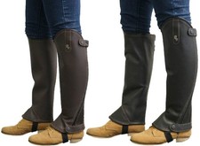Qhp leder chaps - leder-chaps, reitchaps