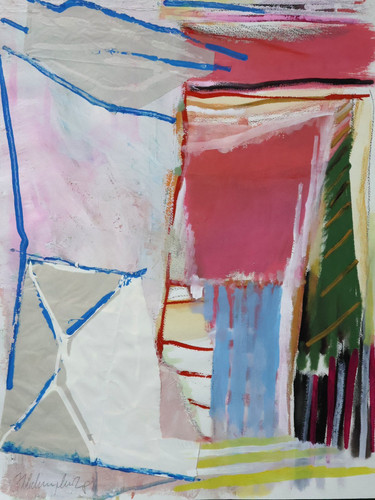 Lehmphul gouache malerei - lehmphul, 1986