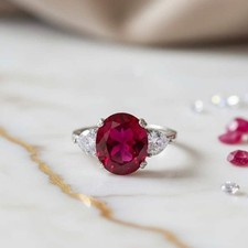 Rubin ring karat 925 - rubin,