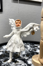 Watte Christbaumschmuck 063 - Handarbeit, Weihnachtsschmuck, Wattepuppe, Vintage