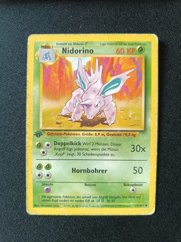 Pokémon karte nidorino - pokémon, karte: