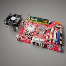 MSI MS-7366 Ver: 2.2 2x DDR2 775 Micro ATX Mainboard. Pentium, 2GB RAM