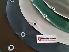 LKW / PVC Plane Pool Rund - versch. Durchmesser & Farben NIROSTA Ösen alle 50cm