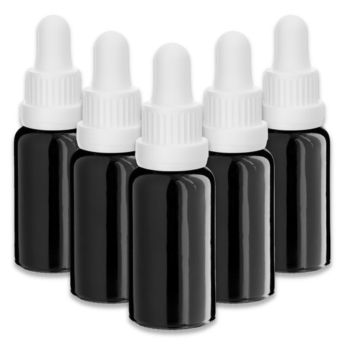 Glasflasche schwarz ml - glasflasche,