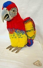 Steiff 2540/30 (neu: 505058) Lora Papagei Studiotier Wirkpelz rot 30cm KF sGUT