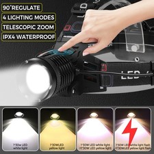 Hell 20000LM Stirnlampe 4 Modi