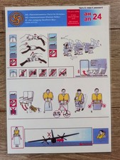 Safety Card Southern Sky Airlines Antonov An-24 Rev. 4 Kasachstan / Kazakhstan