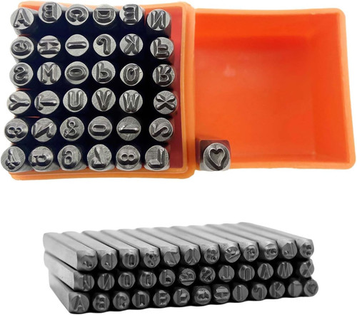 37stk symbole metallstempel - 37stk,