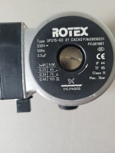Rotex daikin grundfos - rotex, pumpe