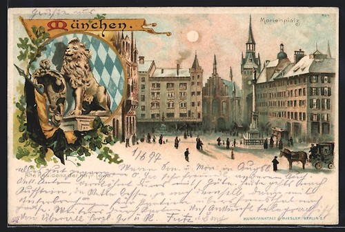 Künstler münchen - künstler-ak,
