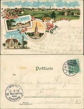 Neudamm (Neumark) Dębno Marktplatz, Kirche,  Myśliborski (Kreis Soldin)   1901