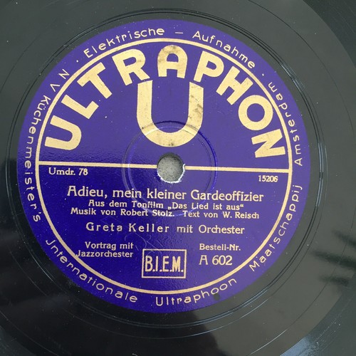 Greta keller adieu - keller:, mein