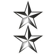 Set Oldschool Stern Aufkleber Sticker Rockabella Rockabilly Tattoo Retro OEM JDM