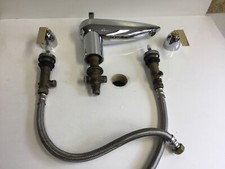 Dornbracht Obina Wannenarmatur Chrom/Messing, Gold, 3-Loch, Wannenrand, Rarität