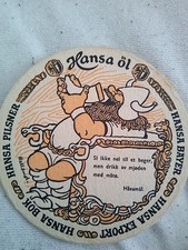 Bierdeckel Hansa Öl Pilsner Bok Export Bayer Wikinger