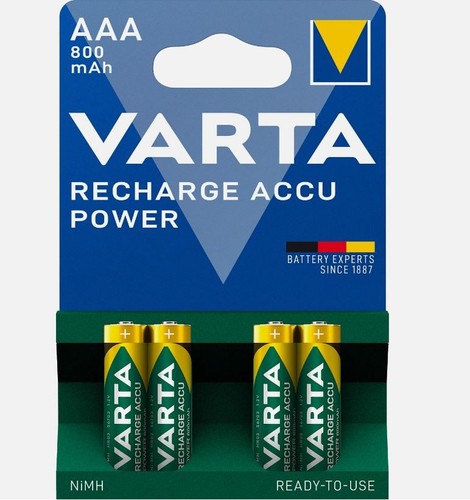 Varta akku 2v 800mah - 4x, 1,2v